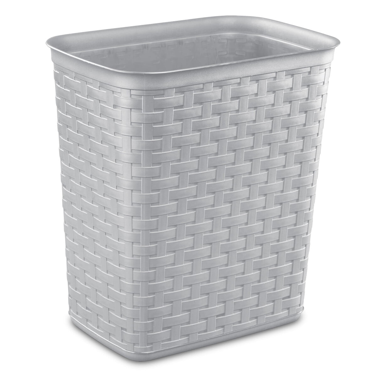 Basurero Baao Sterilite 3.4 Galones Plastico Tejido Gris