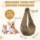 thumbnail image 2 of Uxcell Transportador de Perro en Bandolera para Perros y Gatos Pequeños de Hasta 16.5 Libras, Malla Transpirable con Hebilla Ajustable, Bolsa de Hombro Cruzada para Mascotas, (Caqui, 1 Unidad), 2 of 6