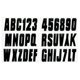 thumbnail image 1 of Kit de Calcomanías para Letras de Barco Hardline Products 3" Negro 146 piezas, 1 of 5
