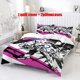 thumbnail image 1 of 3pcs JINX Pink Graffiti Themed bedding Includes a Duvet Cover And Two Pillowcases, 1 of 5