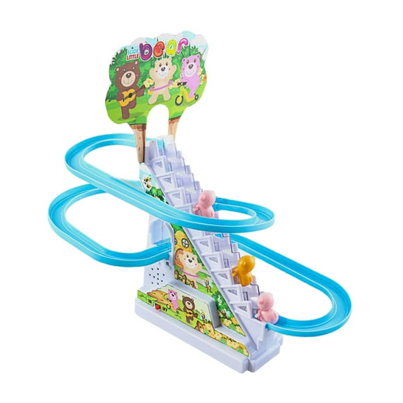 Nishiyuenyi Juguete De Montaña Rusa Automático DIY Tres Osos