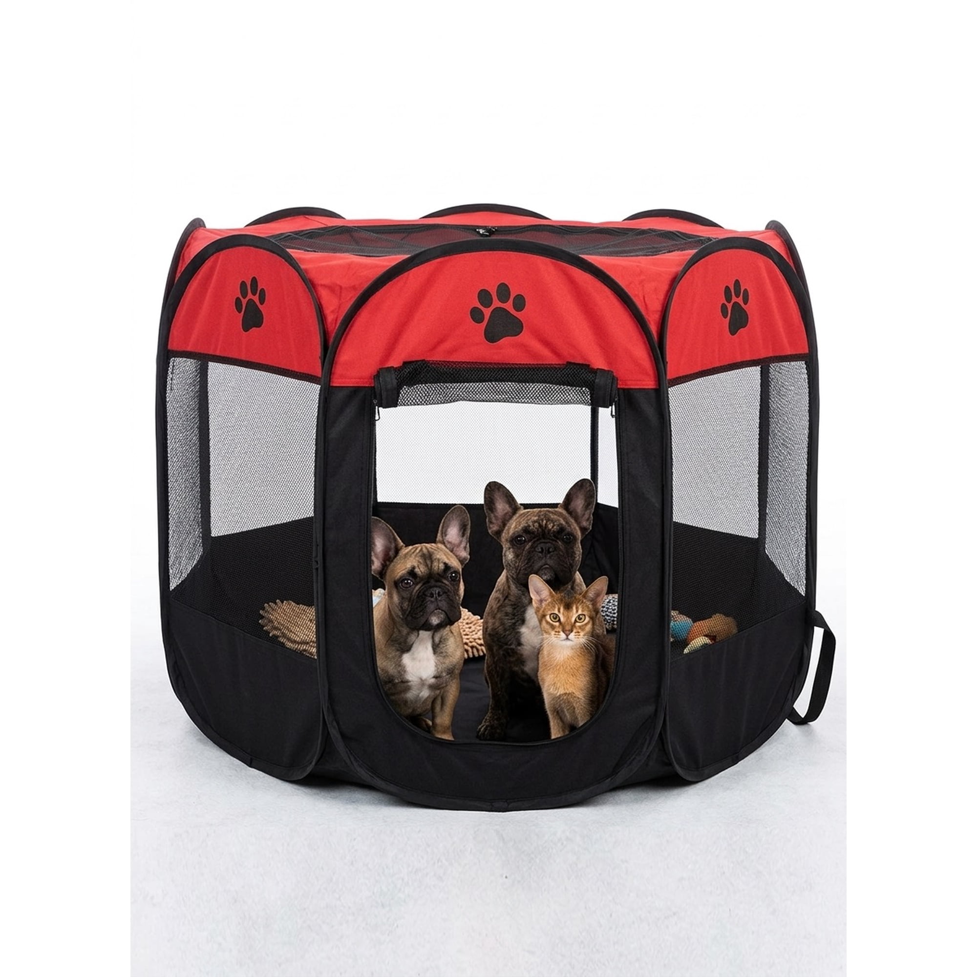Corral XL Para Mascotas Perros Gatos Conejos Bicolor