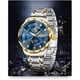thumbnail image 3 of Reloj OLEVS Hombre Acero Azul Diamantes Calendario, 3 of 3