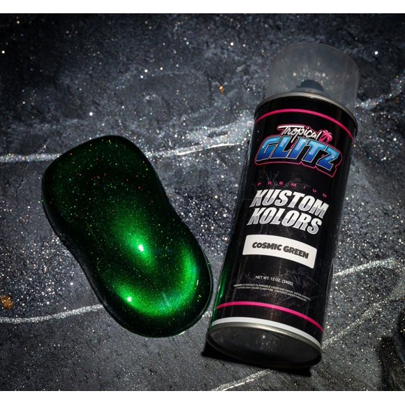 Pintura Tropical Glitz 57 ml Verde Cósmico (Capa Base)