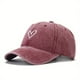thumbnail image 5 of Vintage-Inspired Heart-Embroidered Baseball Cap with Adjustable Curved Brim, 5 of 5