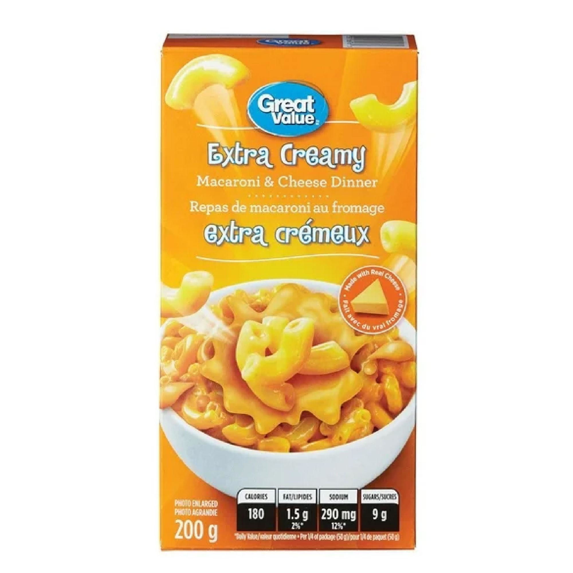 Pasta Macarrones Y Queso Extra Cremoso 200 g Great Value