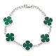 thumbnail image 2 of Pulsera green clover unisex energia saint venik 19 CM, 2 of 3
