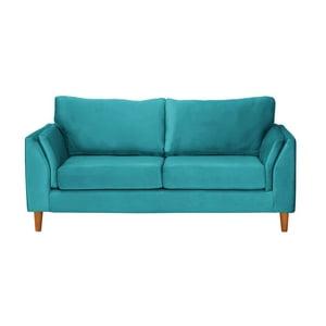 Latam Home - Sofá Milan 2C Con Resortes Pocket Tela Velvet Turquesa