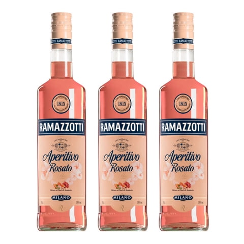 Ramazzotti - Pack X3 Licor Aperitivo Ramazotti Rosato 700Cc