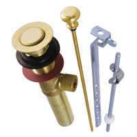 Desagüe Desplegable Kingston Brass Kb2007 Con Rebosadero De Latón Cepillado