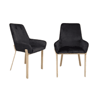 Habita2 Chile - Pack 2 Sillas De Comedor Brito Con Apoyabrazos - Negro