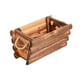 thumbnail image 4 of Contenedor de Plantas de Flores de Madera Rústica con Mango de Cuerda Accesorio para Salón, Estudio Y Barra Versátil, Rectángulo de Artesanía Hecha a Tamaño S, 4 of 5