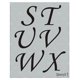 thumbnail image 5 of Plantilla de esténcil Stencil1 con fuente Corsiva, letras de 3" en mylar, 5 of 8
