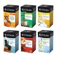Té De Hierbas Calmante Tea Stash, Paquete Variado De 6 Sabores, 6 X 18 A 20 Bolsas