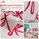 thumbnail image 4 of Juego de sábanas de franela Comfort Spaces Cotton Twin XL con lazo rojo, 4 of 9