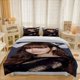 thumbnail image 1 of 3pcs Lisa Wearing a Black Hollow Top with a W-Letter Themed Bedding Three-Piece Set Duvet Cover Pillowcase Set Soft, 1 of 5