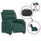 thumbnail image 3 of Sillón reclinable eléctrico para masajes VidaXL, tela verde oscuro, 3 of 3