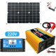 thumbnail image 3 of Panel solar de carga USB dual, inversor de panel solar, sistema de panel solar de 18 V, 20 W, controlador de 30 A con kit de inversor solar de coche con USB dual, fuente de alimentación completa para, 3 of 6