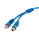 thumbnail image 4 of Unique Bargains Cable Divisor de Audio RCA Hembra a Macho, 30cm, Paquete de 2, Azul, 4 of 4