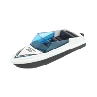 Magideal - Juguetes Modelo De Barco A Motor, Decoración De Micropaisaje, Adorno De Barco De Escritorio Para Niños, Niñas, Niños, Regalo De Cumpleaños Para Niños Blanco