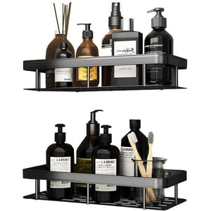 Wakeshome - Set De Organizador Estante De Baño Repisa Ducha 2 Und