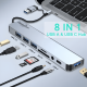 thumbnail image 3 of Hub adaptador USB tipo C 8 en 2 Mac MacBook Windows, 3 of 3