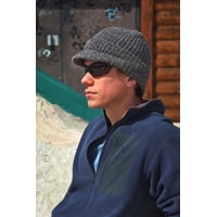 Icebox Knitting - Gorro De Lana De Invierno Con Visera Y Calavera Para Hombre Y Mujer