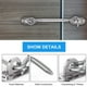 thumbnail image 5 of 1 gancho de acero inoxidable para puerta, pestillo para ventana, cerradura para puerta de cabina, con 4 tornillos de montaje., 5 of 8
