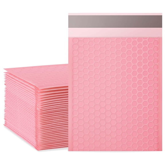 Sobres con burbujas DaSen 22 x 28 cm rosa, paquete de 50, autoadhesivo