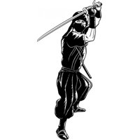 Rienda Libre Graphics - Decomural Ninja Japanese Warrior Ws-19050