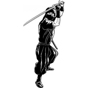 Rienda Libre Graphics - Decomural Ninja Japanese Warrior Ws-19050