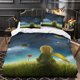 thumbnail image 3 of KNITII Little Prince 3D Print Duvet Cover Set Single Print Duvet Bedding Set Bedding Set Soft Cartoon Design Little Prince Rose Lightweight Microfiber Quilt Cover with Zipper Closu, 3 of 3