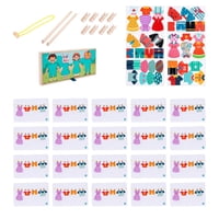 Bothyi - Ropa Colgante Montessori Juego De Imaginación Para 3 4 5 Años Juego De Mesa Para Bebés