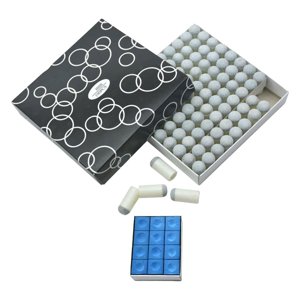 Ioensy - 100X Slip On Pool Cue Tips Práctica Protección Hombres Reparación Consejos Para Tacos De Billar 12 Mm
