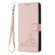 thumbnail image 2 of Funda tipo cartera FOXDOCK para Samsung Galaxy S25 con soporte, ranuras, RFID, diseño de gato, 2 of 5