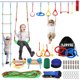 thumbnail image 1 of Carrera de obstáculos Ninja Warrior para niños FAHKNS de 55 pies con 13 obstáculos, 1 of 7