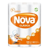 Toalla De Papel Clásica Doble Hoja 12 M 12 Un Nova