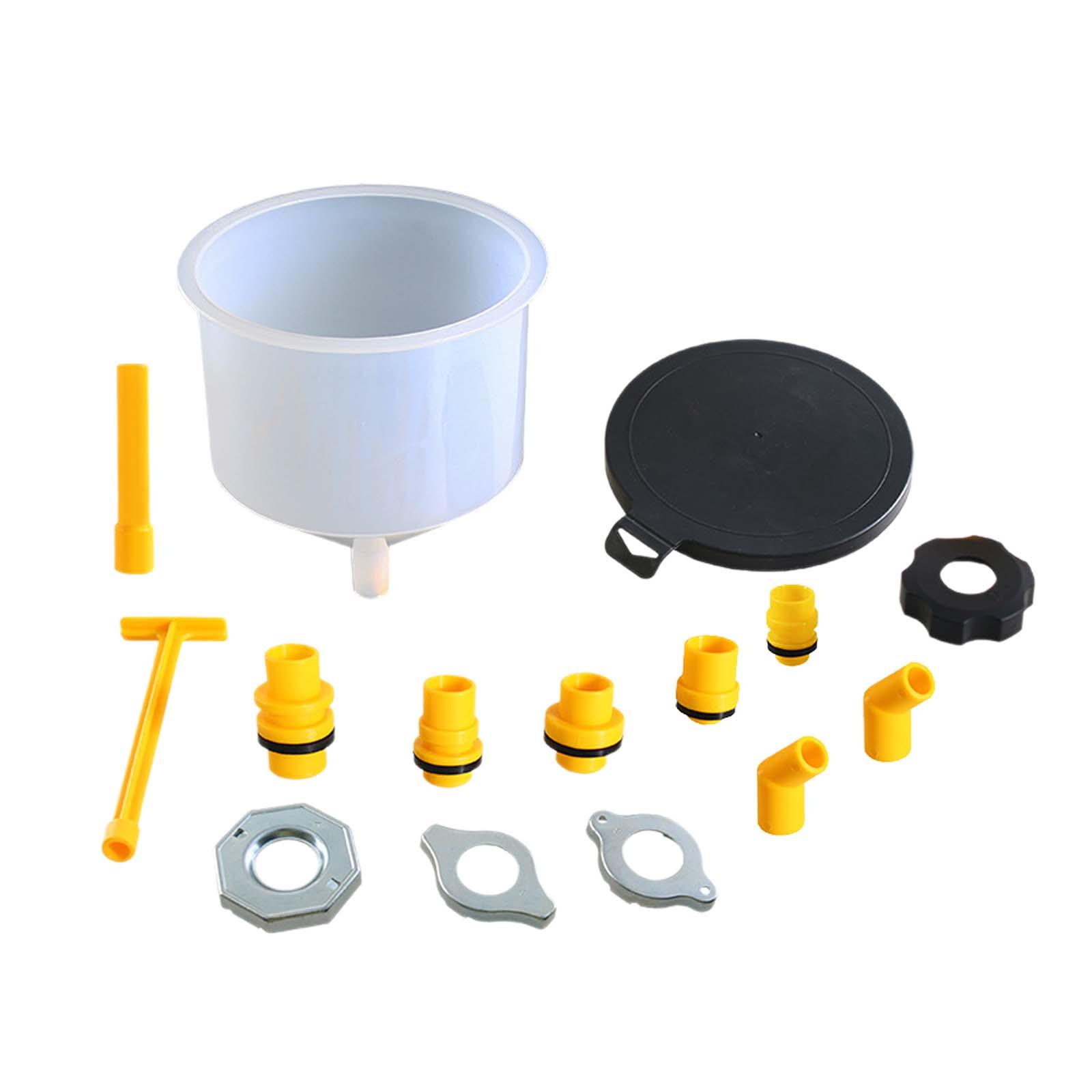 Magideal - Juego De Embudo De Genérico A Prueba De Fugas Con Adaptadores, Accesorio Para Vehículo, Juego De Purga De Radiador Profesional De Fácil