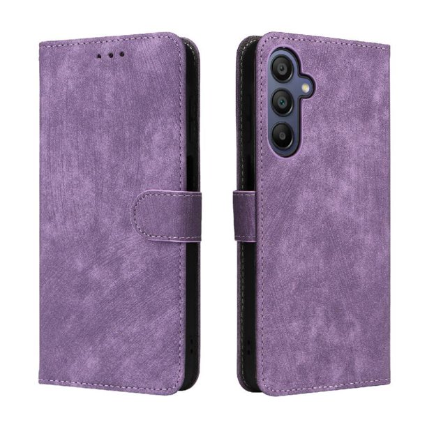 Funda Billetera para Samsung Galaxy A16 con Soporte - Cartera de Cuero con Ranuras Morado