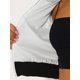 thumbnail image 5 of INSPIRE CHIC Chaqueta Bomber Recortada con Cremallera y Lentejuelas Brillantes para Mujer S Plata, 5 of 6