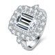 thumbnail image 1 of Anillos de Moissanita Blanca/amarilla de 3 Uds para Mujer Corte Esmeralda Color D Claridad VVS1 Anillos de Diamante de Plata Esterlina S925 para Mujer Alianzas de Boda de Moissanita con Certificado, 1 of 8