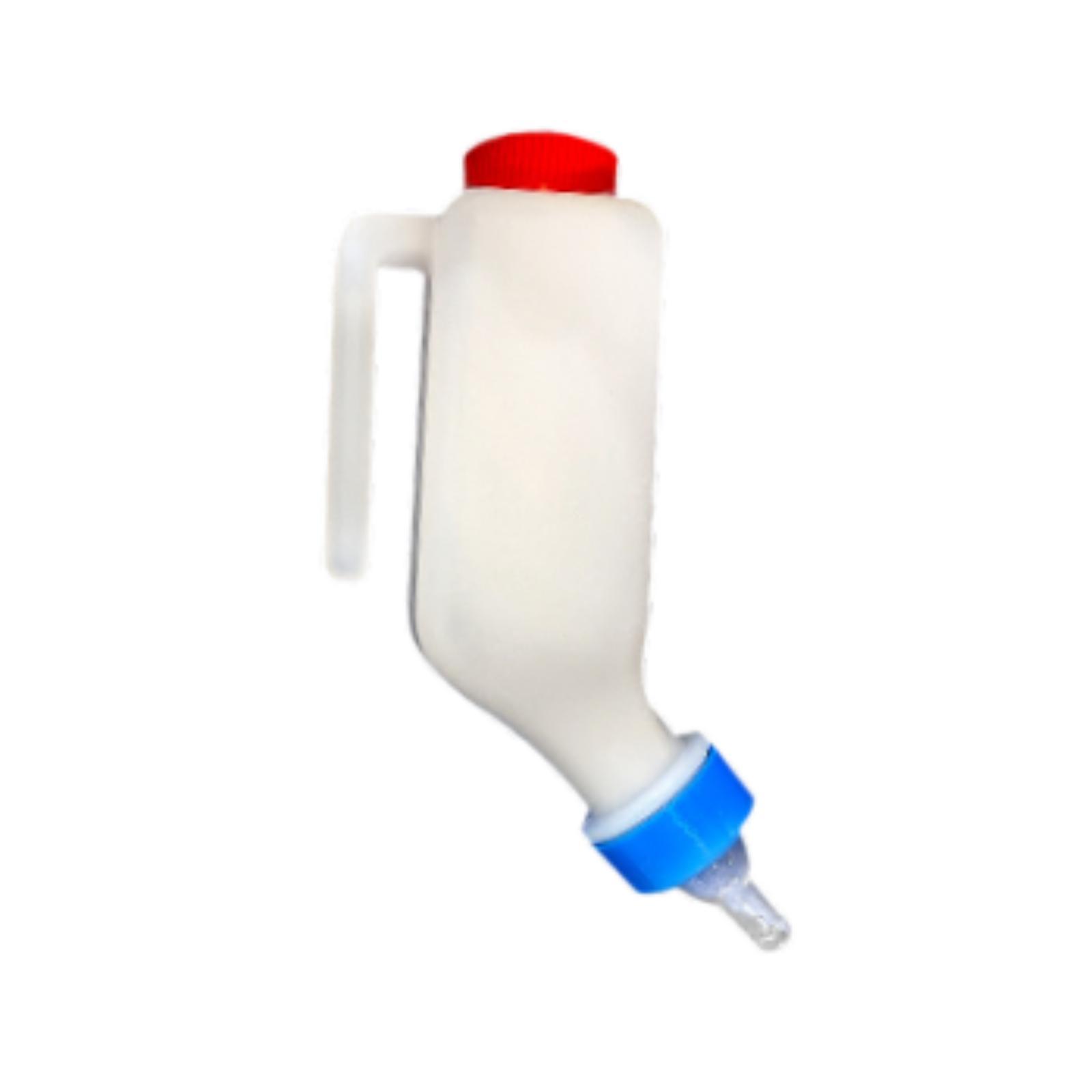 Ioensy - Botella De Alimentación De Pantorrilla Pezón De Silicona Para Equipos De Alimentación De Enfermería De Animales De Granja 500Ml 12 Cm
