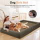 thumbnail image 3 of Cama ortopédica grande para perros NANUYA XL con funda impermeable y respaldo, 3 of 7
