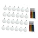 thumbnail image 5 of 24 Adornos Navideños En Blanco Con 8 Rotuladores Para Coronas De Fiesta Y Eventos En Ventanas., 5 of 5