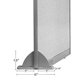 thumbnail image 4 of Divisor de ambientes GOF Pierna de seguridad de acero 5 × 41 × 15 cm gris, 4 of 7