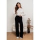 thumbnail image 3 of Pantalon Mujer Recto Lanilla Tiro Alto Full Elasticado 5053, 3 of 4