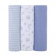 thumbnail image 2 of Manta Swaddle Bebé Parent's Choice 47 x 47 cm Azul 3 Unidades, 2 of 3