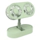 thumbnail image 1 of 1pc Summer New Double-blade Desktop Fan Mute Strong Wind Folding Retractable Home Office Double-headed Small Fan, 1 of 5