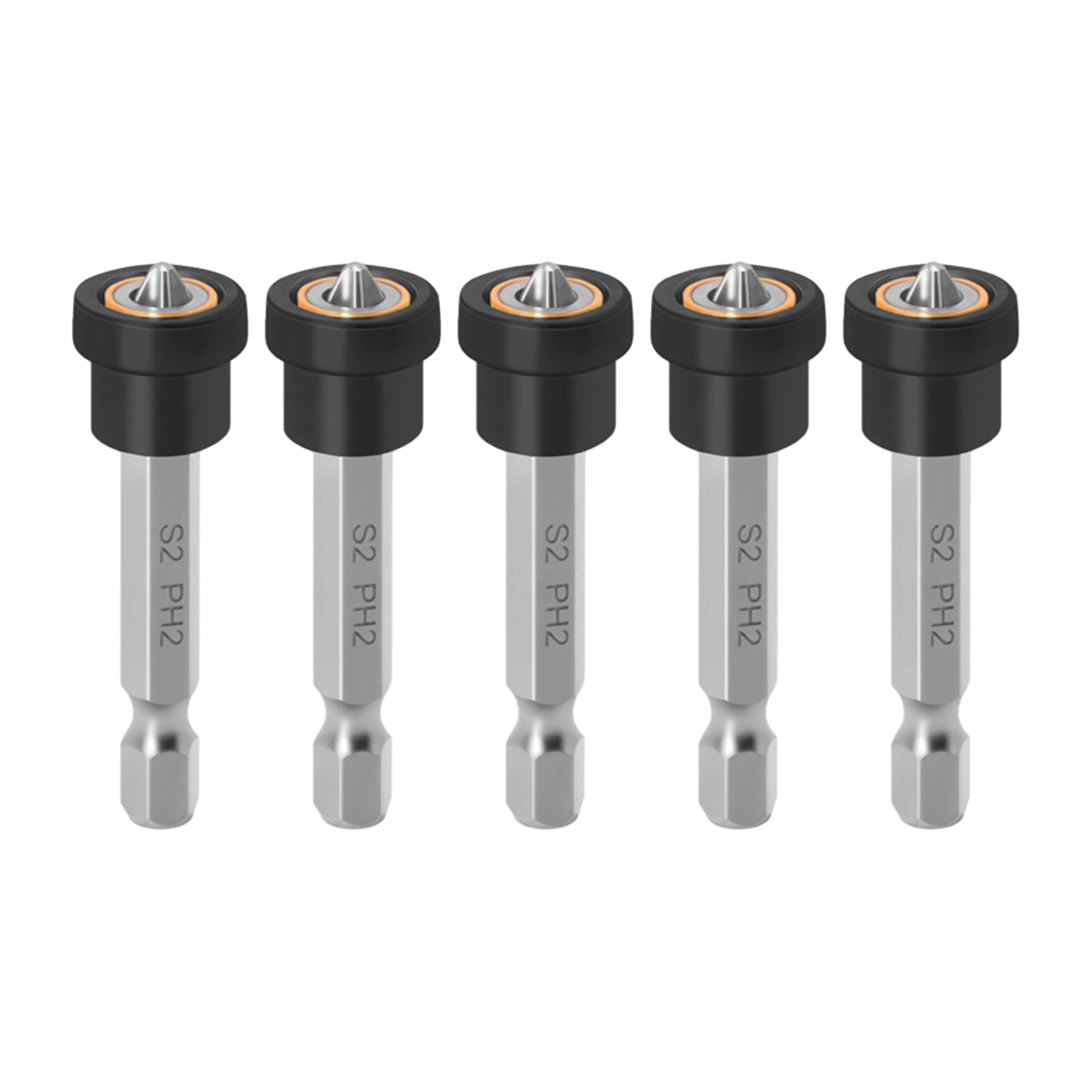 Magideal - 5 Puntas De Destornillador De Posicionamiento De Alta Resistencia, Repuesto De Vástago Hexagonal. 50Mm