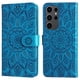 thumbnail image 2 of Funda tipo cartera FOXDOCK para Samsung Galaxy S24 Ultra , diseño girasol en relieve, cuero PU, cierre magnético, soporte y tarjetero, 2 of 5
